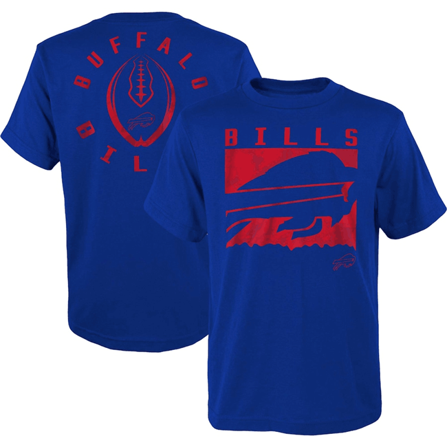 Men's Buffalo Bills Blue Preschool Liquid Camo Logo T-Shirt Men's Buffalo Bills Blue Preschool Liquid Camo Logo T-Shirt